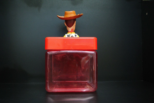 Cowboy Character Plastic Candy Containers For Children OEM / ODM Available