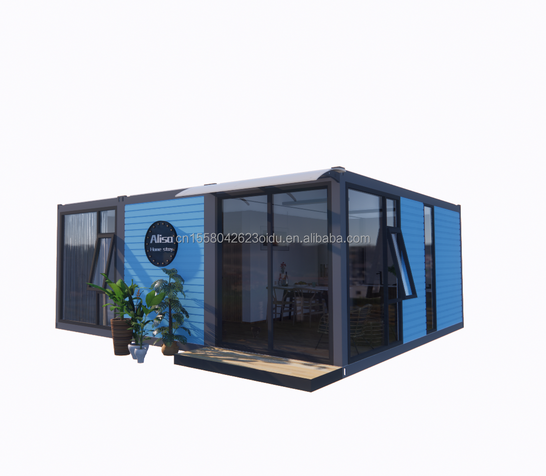 20ft or 40ft Eco-Friendly Container Made of Steel and Sandwich Panel for Clothing Store Restaurant Hotel