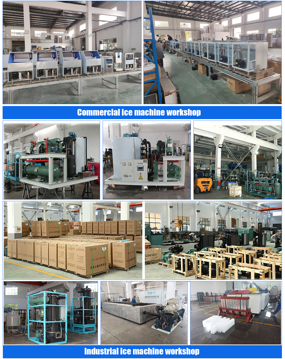 1245*645*760mm Commercial Automatic Ice Cube Machine in Latest Model 700kg-1000kg/24h