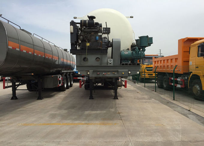 48.5cbm Mn Steel  Bulk Cement Tank Semi Trailer Truck ISO / 3C / BV / IFA / SGS