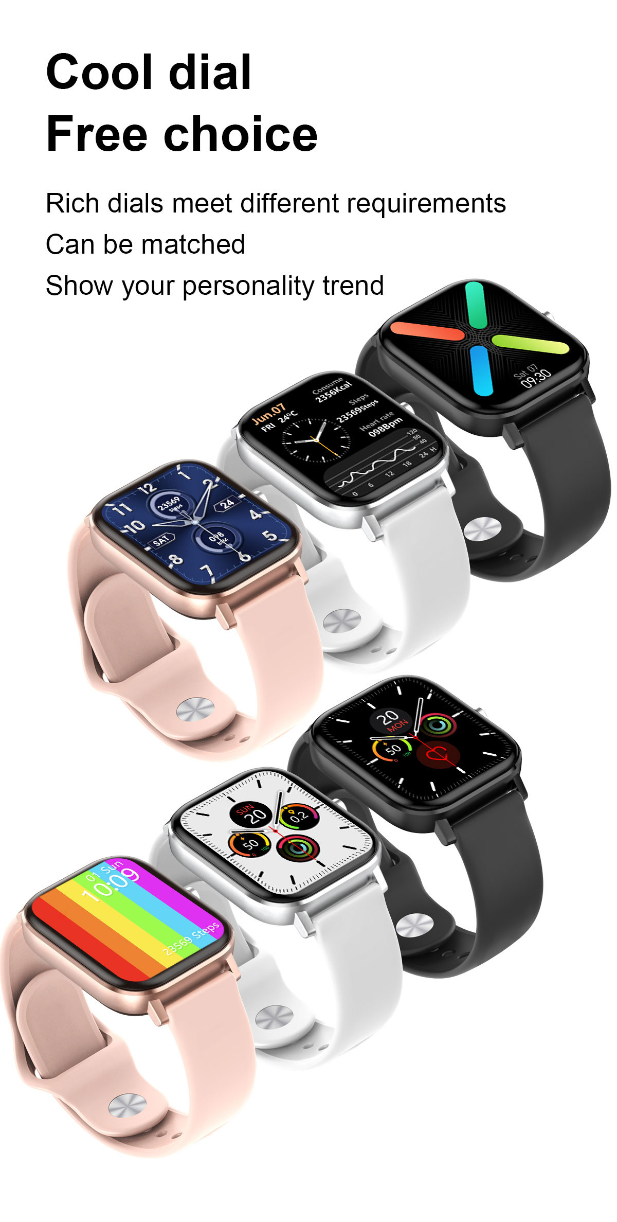 Smart Watch Men Calling 1.75 Inch 420*480P Screen Tracker Fitness Sport Women DT36 Smartwatch W26M