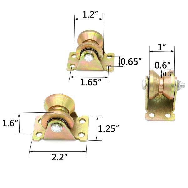 Great Quality High V-Groove Sliding Gate Roller Garage Door Nylon Rollers Wheel