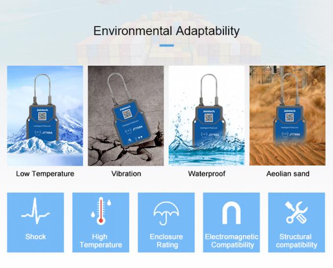 JT709A Smart Container GPS Tracking Padlock For Supply Chain Distribution Logistics 6