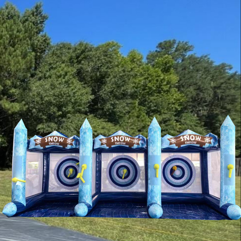 Commercial PVC Giant Inflatable Axe Throwing Game Inflatable Ball Toss Target Dart Board Game for kids and adults