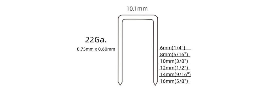 Hot Sale 22 Gauge 1408 Staples for Upholstery with High Quality 14 Series