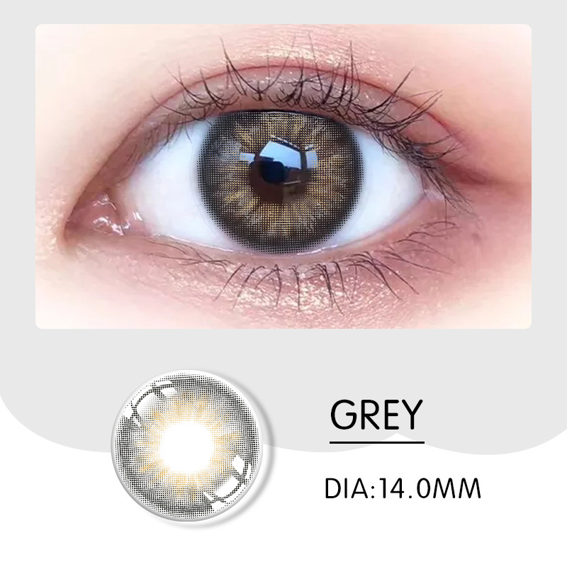 ISO13485 Eye Enhancing Natural Color Contact Lens Prescription One Year 14mm