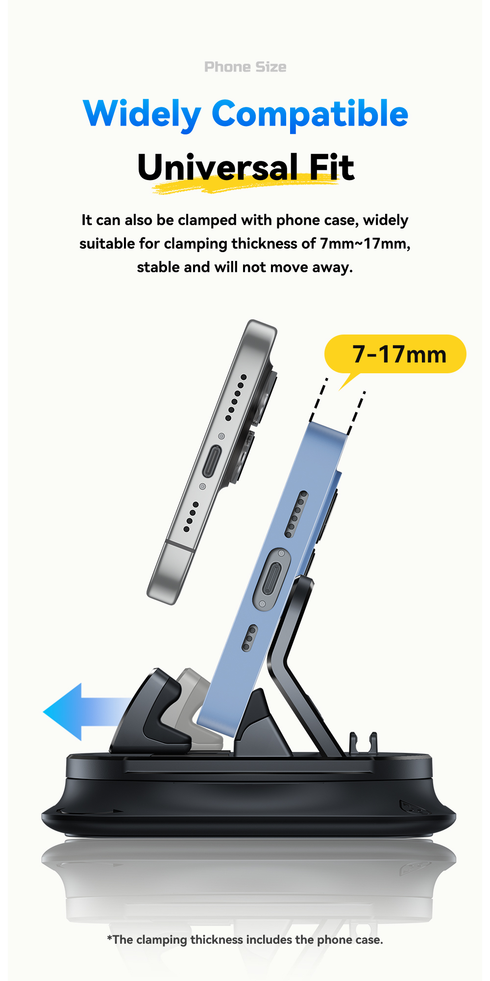 ESSAGER ES-ZJ39 Universal 360 Rotation Car Holder Mobile Phone Stand For Center Console