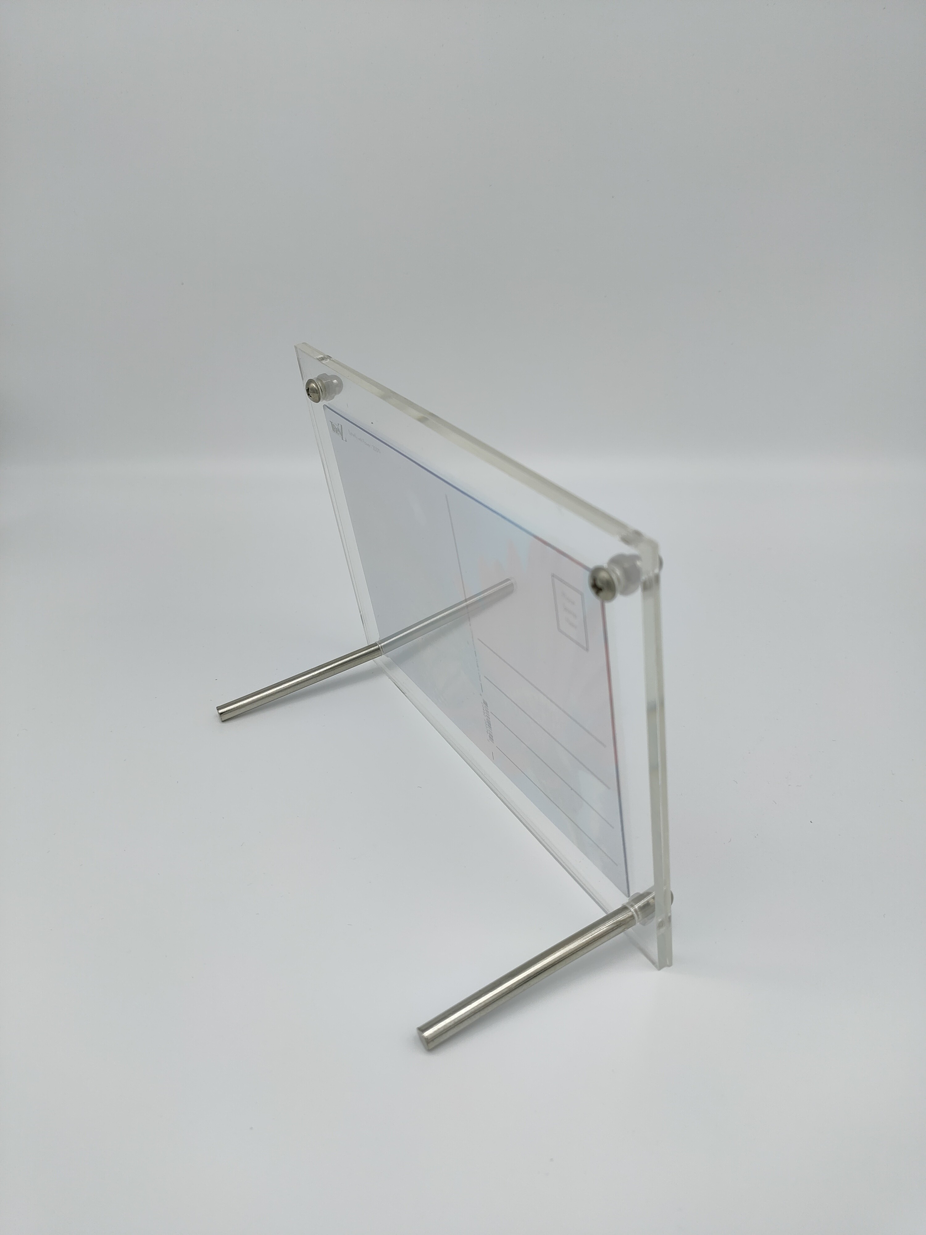 Engraved Acrylic Stand Figures , 13cm Acrylic Standing Picture Frames
