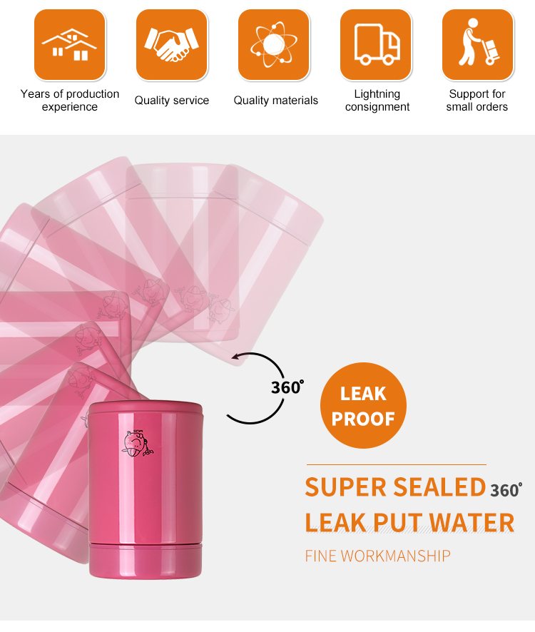 Double Wall Vacuum Insulated Stainless Steel BPA Free Food Flask Thermos Lunch food Jar