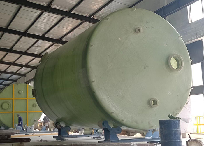 Antiseptic Horizontal Cylinder Tank Frp Wastewater Storage Tank