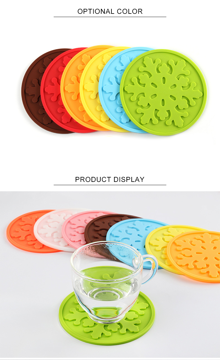 20g Round Silicone Kitchen Product Silicone Coaster Pad