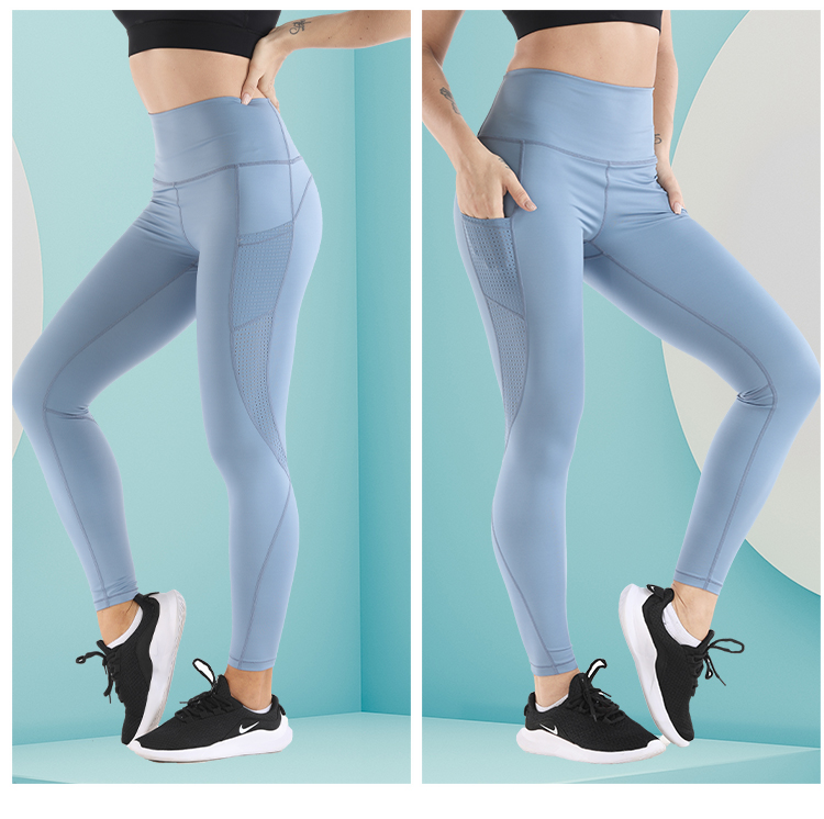Breathable Yoga pants high waisted fitness leggings breathe freely light weight women yoga pants