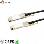 Passive Copper DAC Direct Attached Twinax Cable 40G QSFP+ To QSFP+ 0.02 Watt