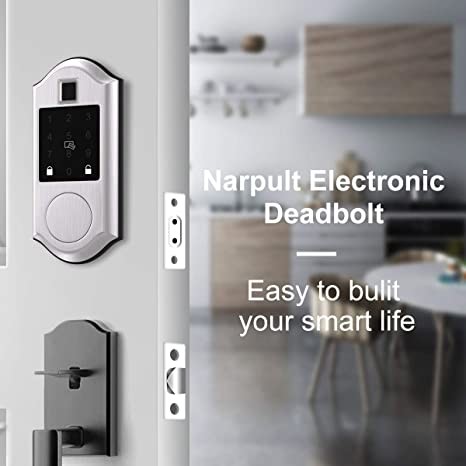 Tuya Smart Deadbolt Door Lock Wifi Fingerprint Bluetooth Key Unlock