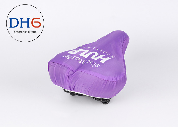 Stationary Waterproof Bike Seat Cover Soft Gel Polyester Material 24.5*26cm