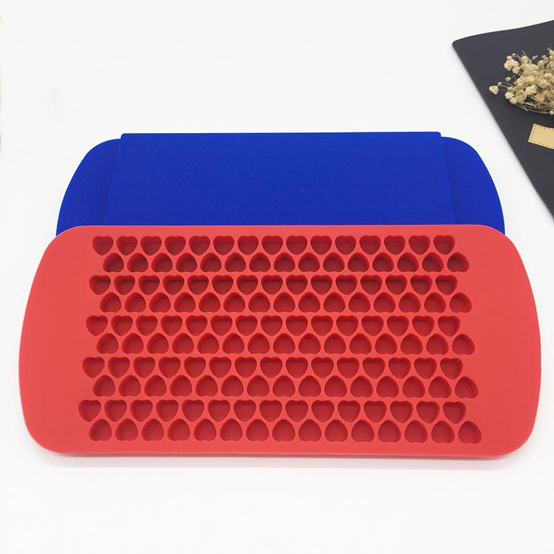 Fancy reusable 150 silicone heart ice cube tray bar tool 150 heart shaped ice mold high quality silicone food grade ice tray