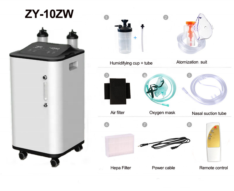 Medical Portable Therapeutic 10L Oxygen Concentrator 93% Purity