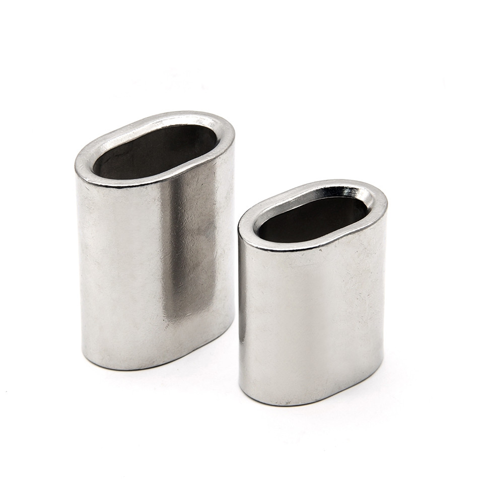 Durable Single Hole Oval Aluminum Sleeve Wire Rope