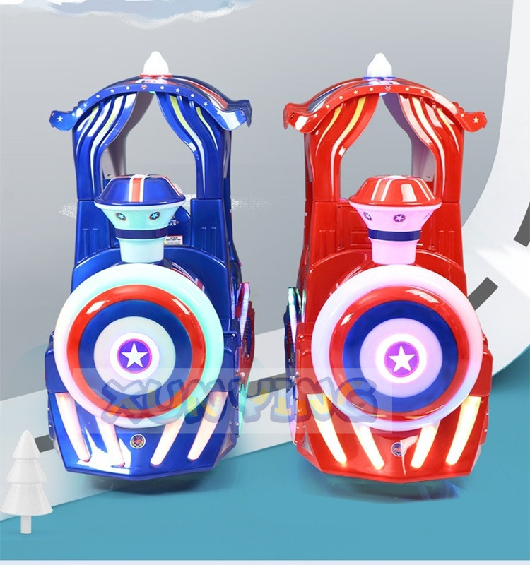 Coin Operated Kiddie Train Ride Arcade Machine For Amusement Park 110V 220V 230V