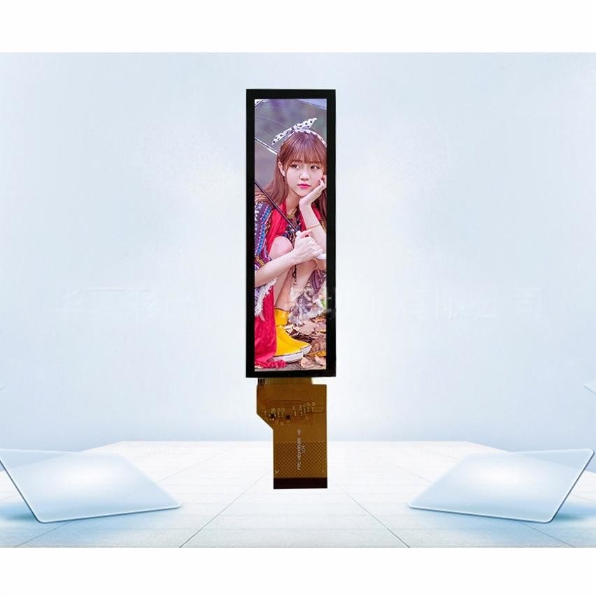 3.4 Inch Bar Type TFT Display Module 172x640 Resolution 350c/d Free View Angle 8bit/mipi/spi Interface