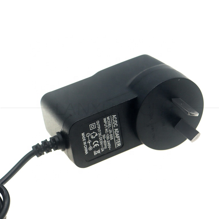 High Quality Au Eu Us Uk Plug 220-240v Ac to 12v 9v 5v Dc 5.5x2.1mm 2.5mm Jack Power Adapter for Modem Router Monitor