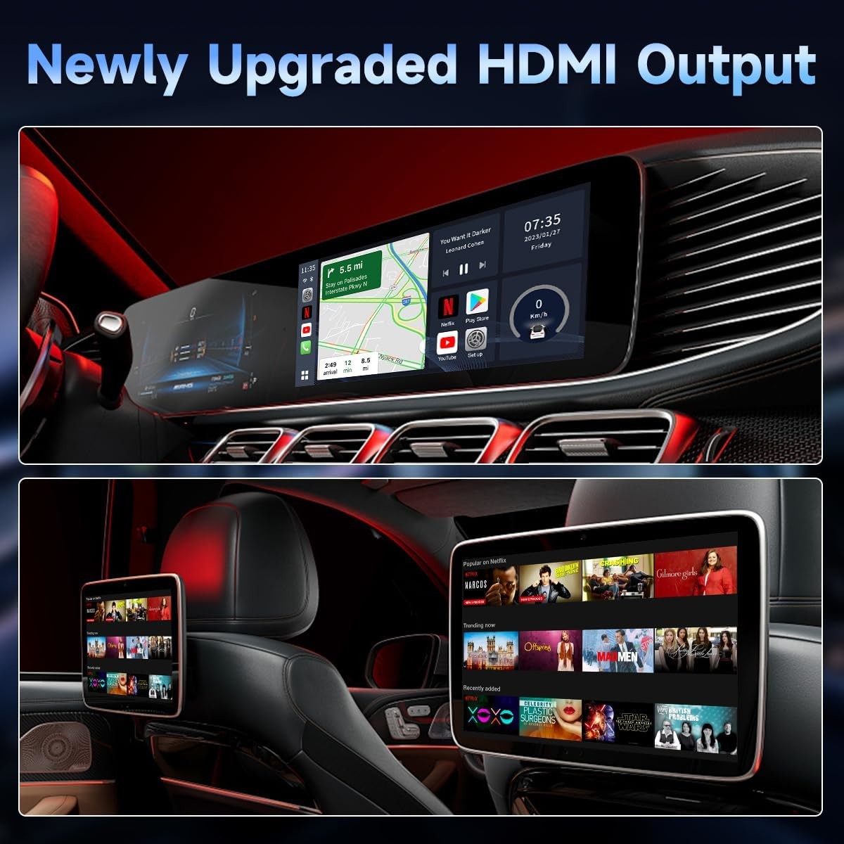 Android 13.0 Wireless CarPlay Multimedia Video Box CPC200-TBox UHD SDM660 8G 128Gb