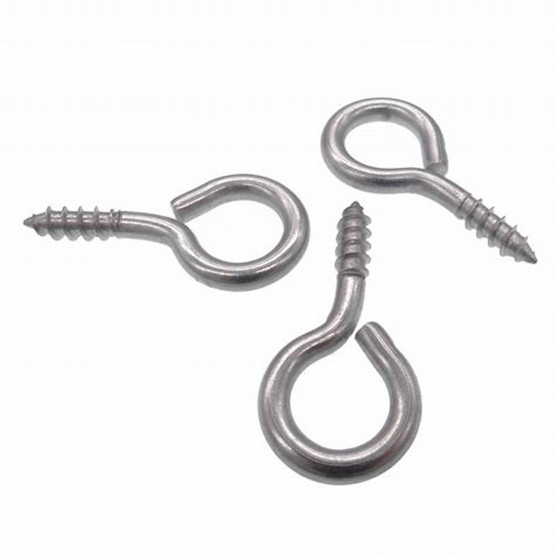 Self Tapping Eye Screw Metal Bent Wire Eye Hooks Carbon Steel Fastener Lag Eye Hole Bolt