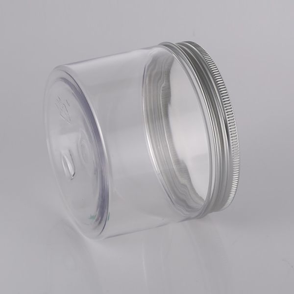 500ml 85mm Wide Mouth Round Plastic Canisters Clear Storage Jars