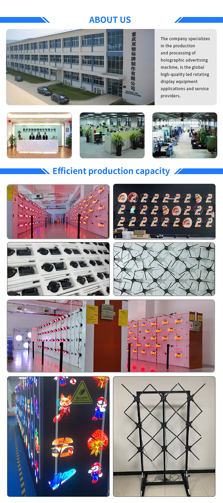 5mm Pixel Pitch Fan Hologram 3D Advertising Projector for Indoor Visual Merchandising