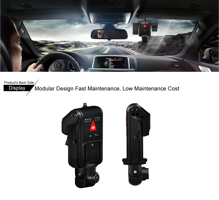 Richmor All-in-One Mini Portable 4CH 720P AHD Dual SD Card Mobile DVR for Vehicles