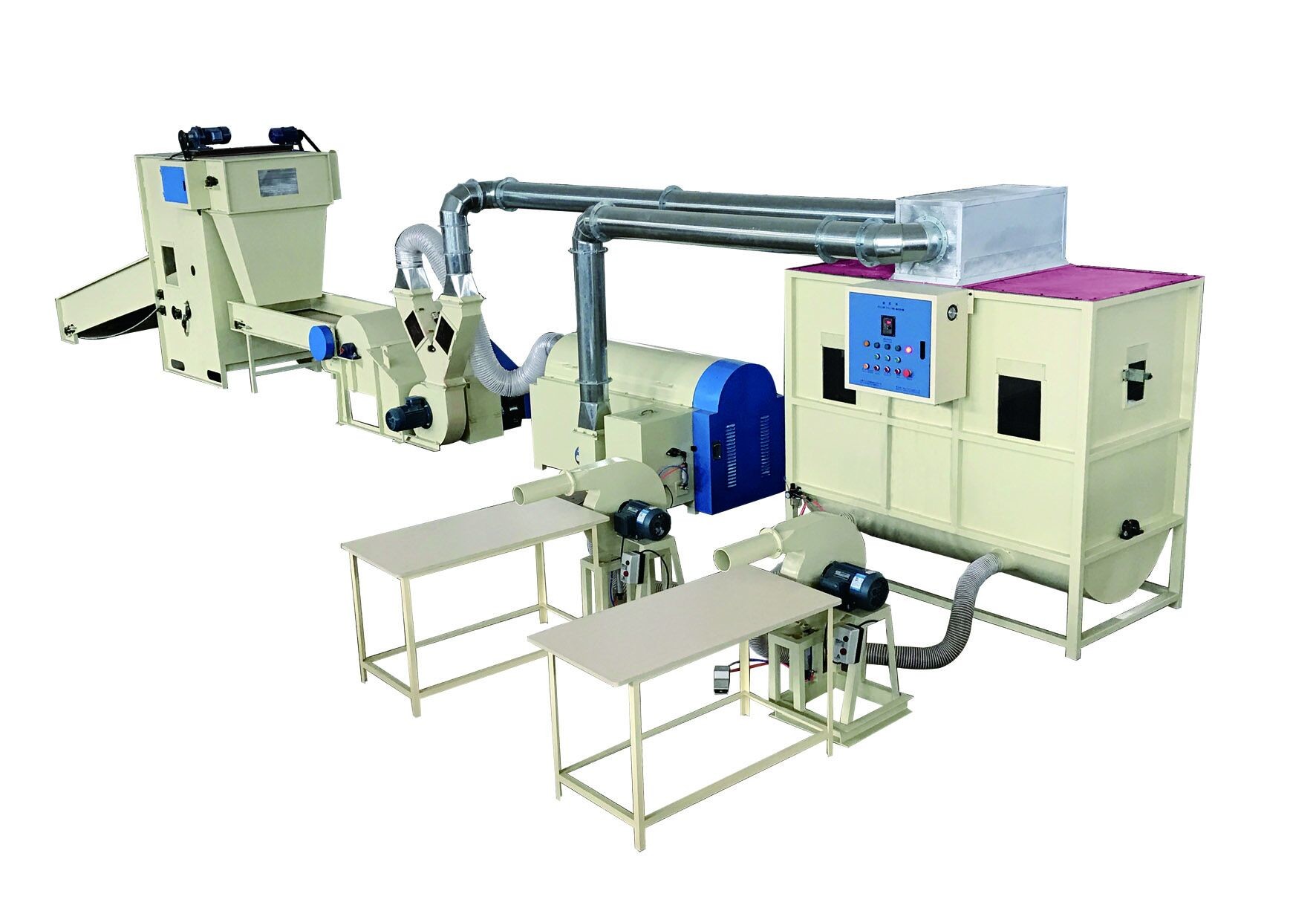 120kg H Pillow Filling Machine Microfiber Opening And Pillow Stuffing Machine
