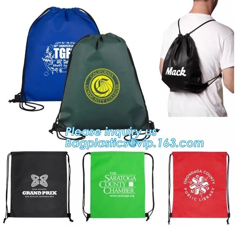 Promotion Custom Eco Friendly Sublimation Polyester Folding Shopping Bag,Promotional Sports Gym Sack Polyester Drawstrin