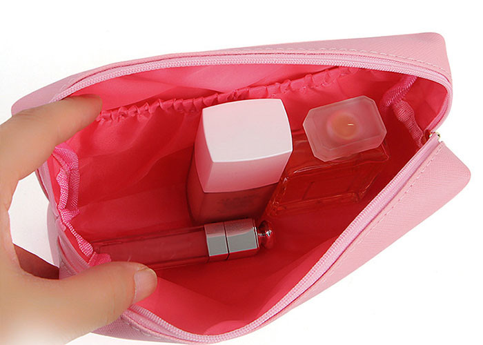 Small Zippered Cosmetic Bag , Zipper Pouches For Makeup With Low Moq Support