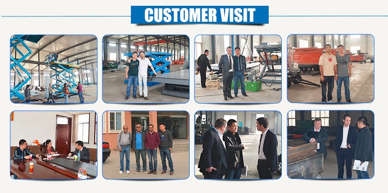 1.5 tons 5 m Hydraulic Outside Guide Rail Vertical Cargo Lift for Building Warehouse