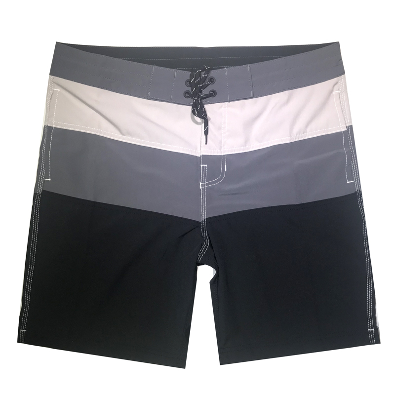 Plain Surf Custom Beach Shorts , Drawstring Beach Shorts Drying Splash Proof
