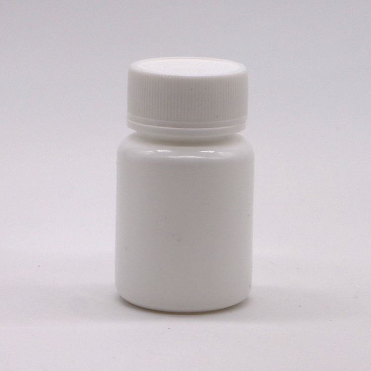 30mL HDPE Portable White Plastic Powder Medicine Pill Tablet Bottles Container with Child Safety Cap