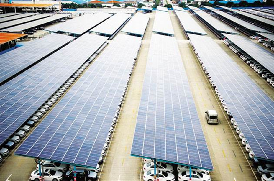 Corrosion Resistant Aluminum Solar Panel Carport Mounting Structure
