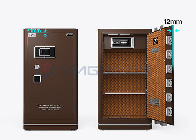 Smart Fingerprint Lock house safe box Made Of Solid Steel For Customized Protection Security YB/N6-100