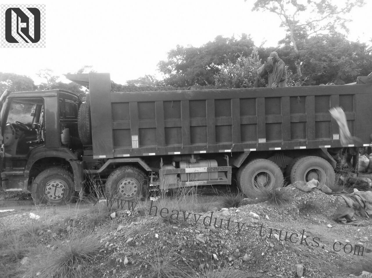 LHD 6X4 SINOTRUK HOWO Tipper Dump Truck Euro 2 336HP Engine HYVA Front Lifting