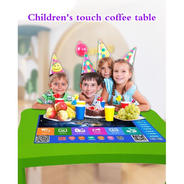 Stand 43 inch LCD interactive touch coffee table with embedded PC Win10 OS