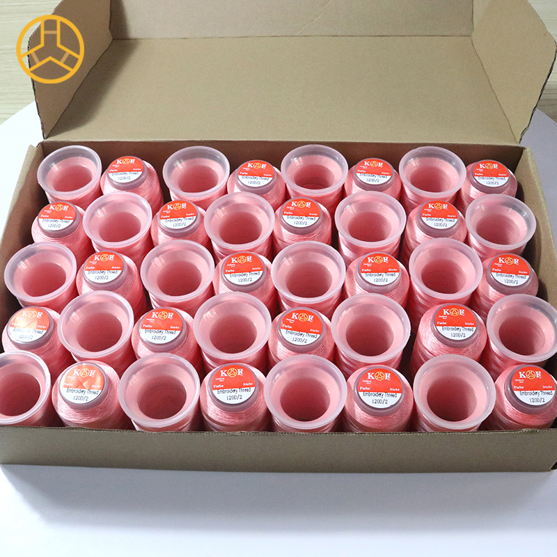 Small Cone 40pcs 120D/2 Polyester Embroidery Thread Set Kit with 1000Yard/cone Length