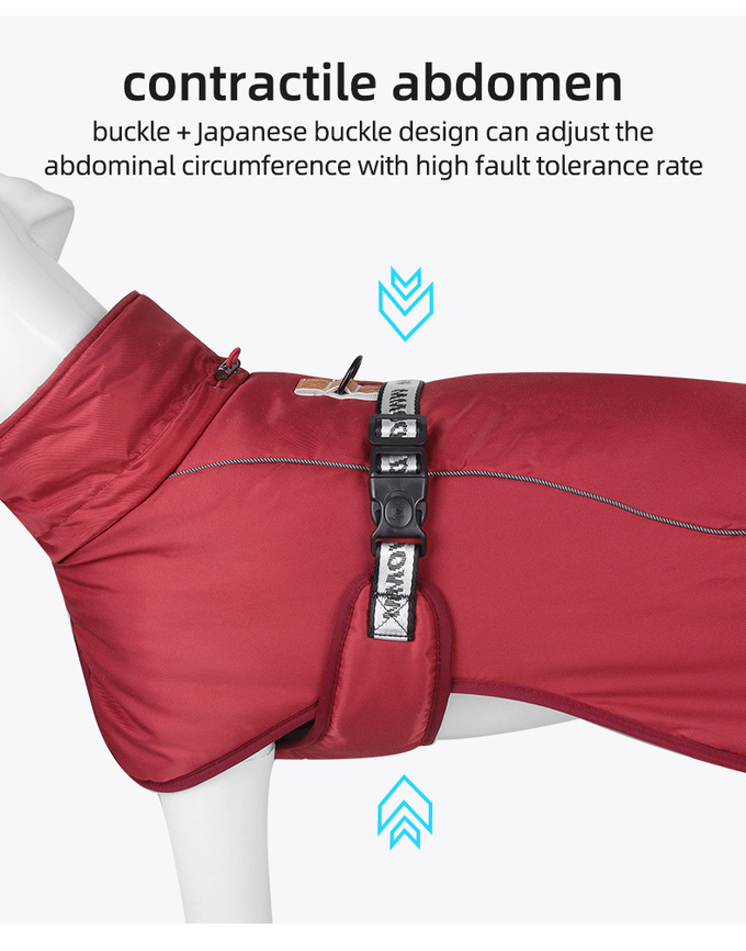 Cavalry Twill Fabric Cotton Outdoor Jacket Clothing For Pets In XL / 6XL Sizes