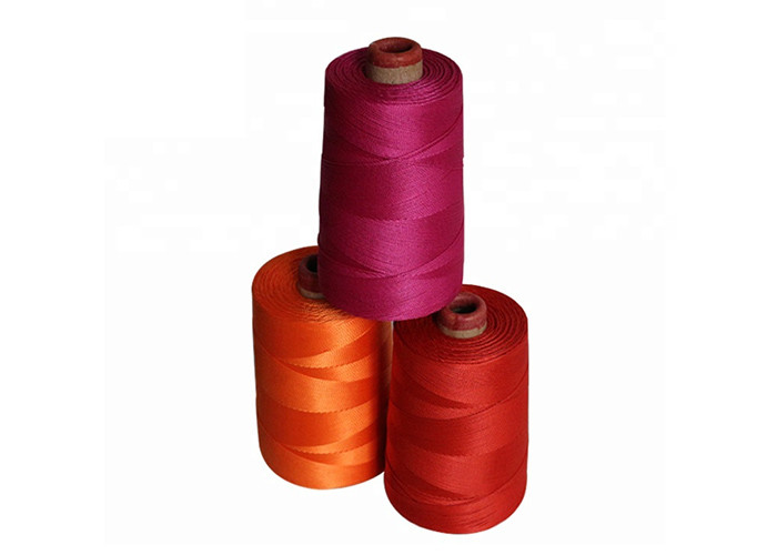 Leather Waterproof Synthetic Sewing Thread , Polyester Sewing Thread Pp Twine