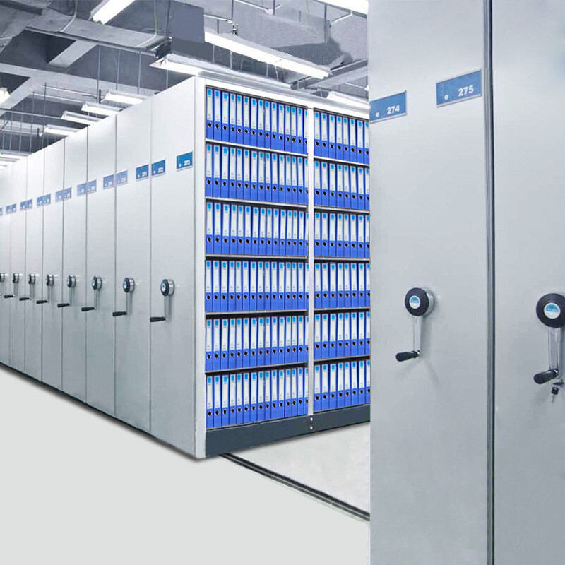 Safety High Efficiency Movable Filing Cabinet For Museum CE Certified