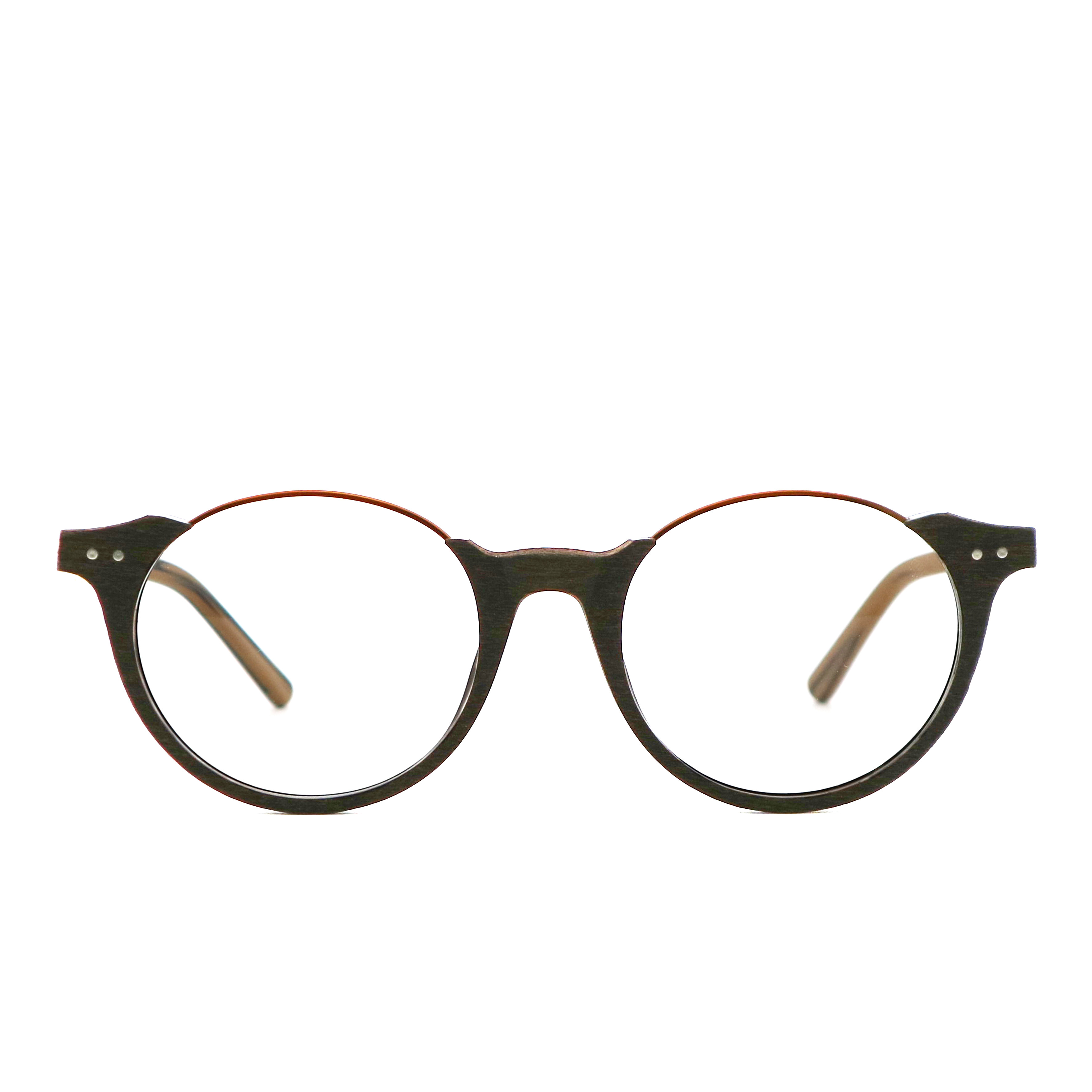 Wood Grain Retro Optical Eyeglasses Handmade Acetate Glasses MR 5359