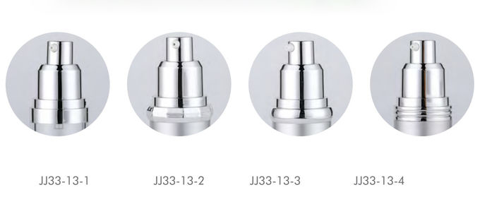 Foundation Airless Vacuum Pump Lotion Bottle Shiny Silver Cream Pump Matte Silver Cap
