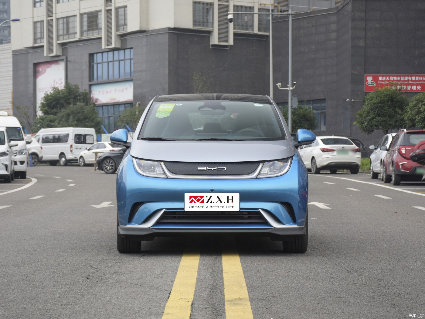The 5 passenger hatchback electric grey BYD Dolphin with a great price is used for a high speed-up range of 405km