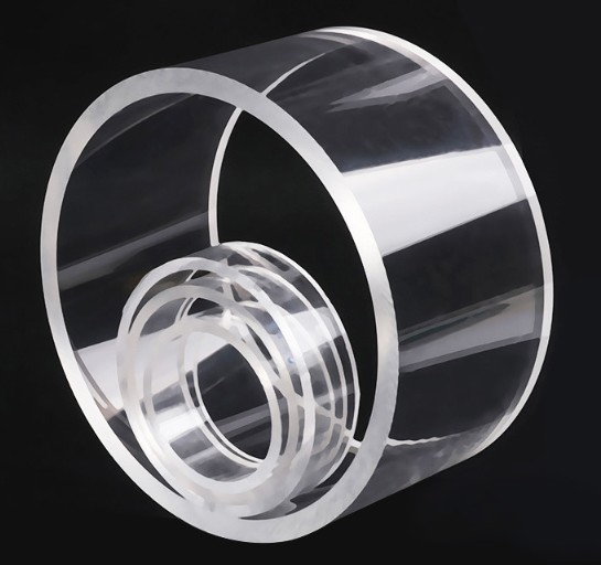 Pure Clear Acrylic Round Acrylic Tube Pipe With Large Diameter Clear Rigid Tubing