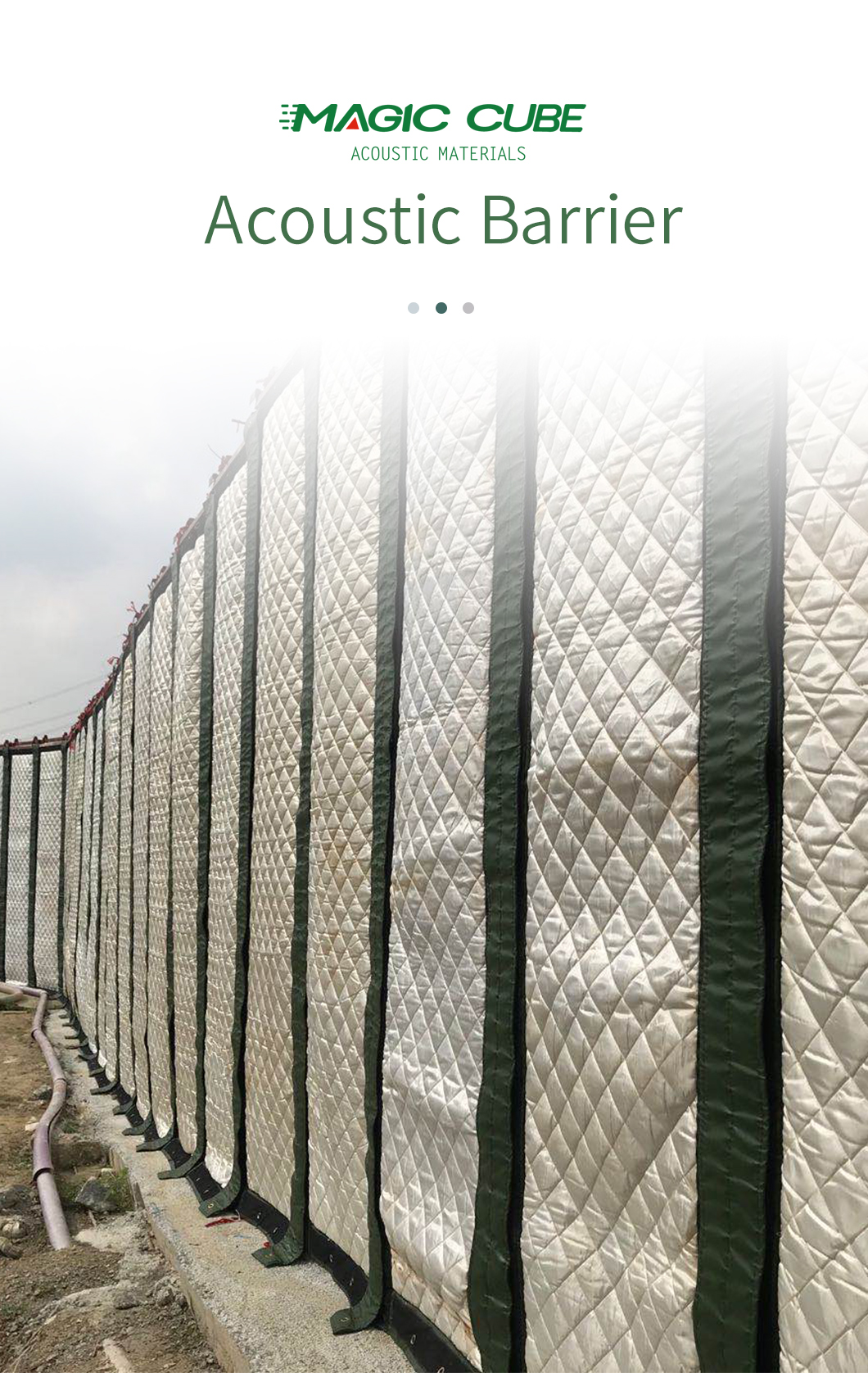 Work Settings Outdoor Acoustic Fence Panels For Effective Noise Control