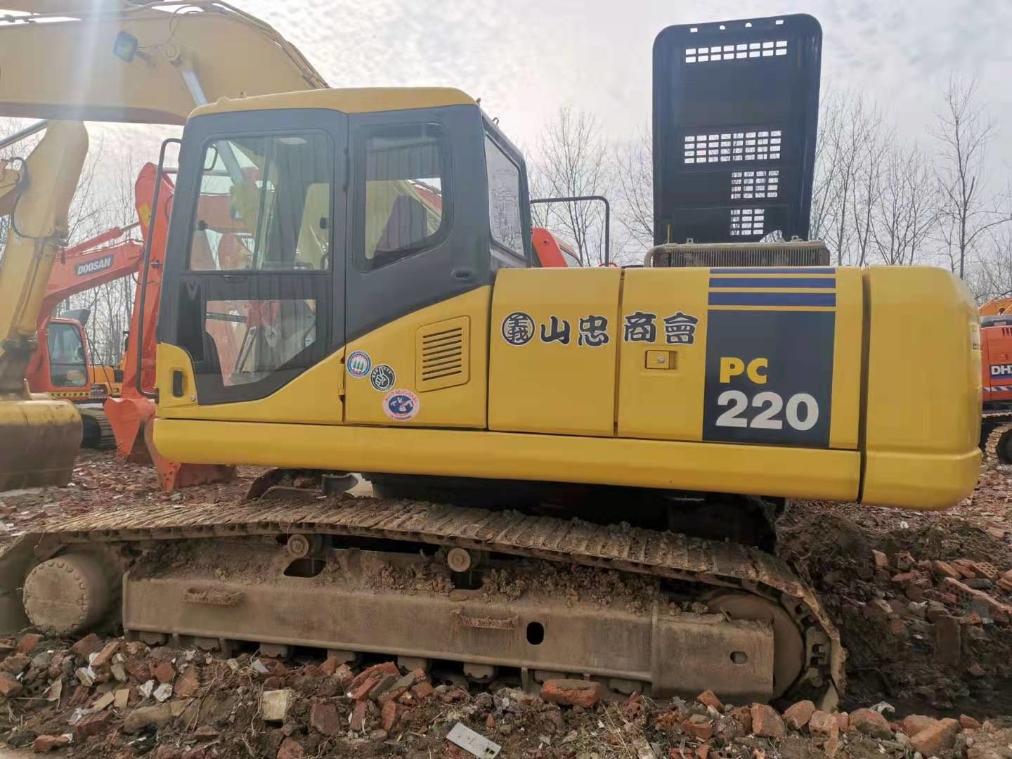 22T 3015mm PC220-7 Second Hand Komatsu Excavator